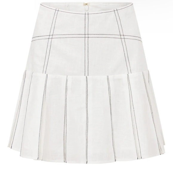 NWT Sabo Skirt Koralie Skirt - White - Size L, US 8 - Picture 9 of 11